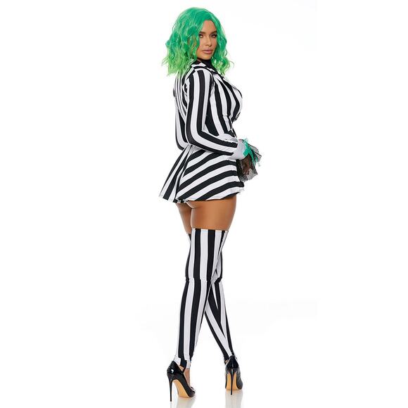 NEW Forplay Sexy Beetlejuice Costume Size Small Medium - Picture 2 of 5